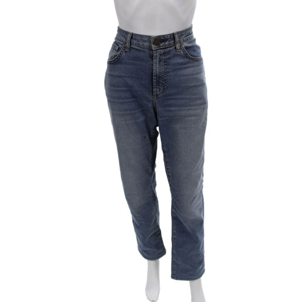 Monfrere Women's Five Pocket Medium Wash Straight Leg Denim Pants Size 30